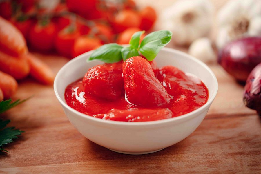 Brown tomato paste and recipe