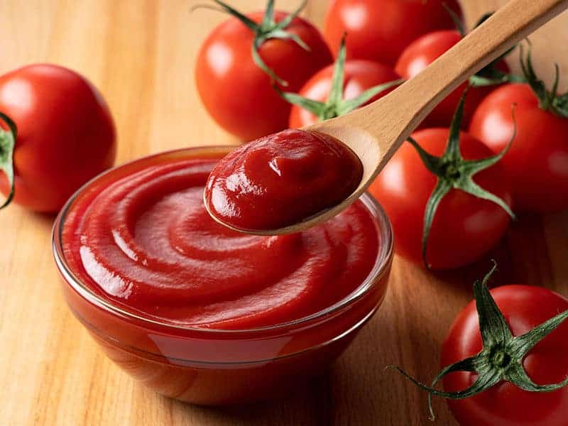 Organic tomato ketchup price + wholesale and cheap packing specifications